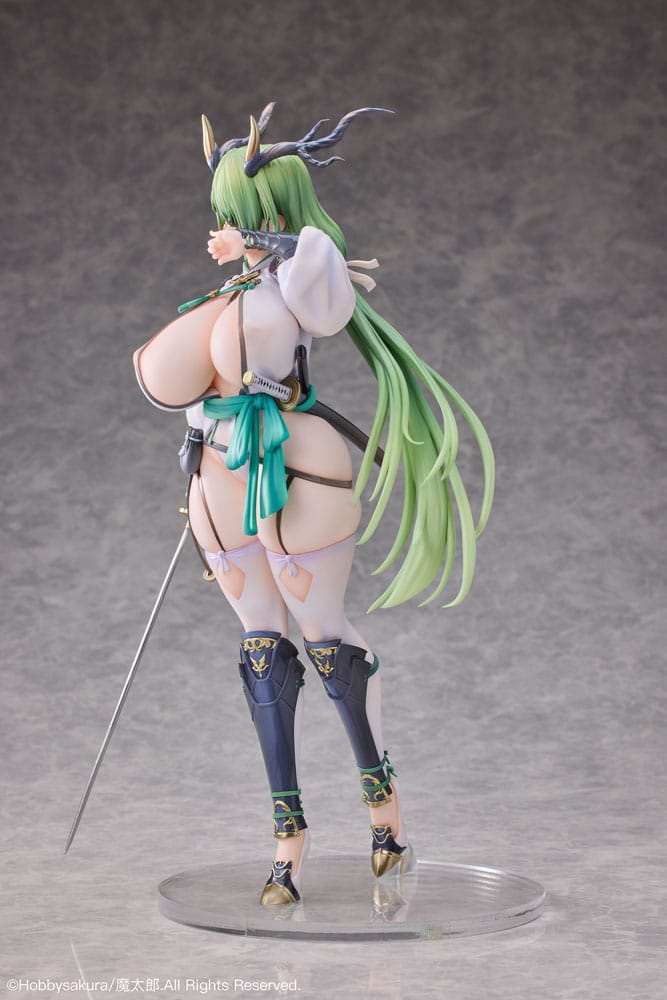 Original Character PVC Statue 1/6 Dokuganryu-chan Illustrated by Mataro Deluxe Edition 30 cm - Smalltinytoystore