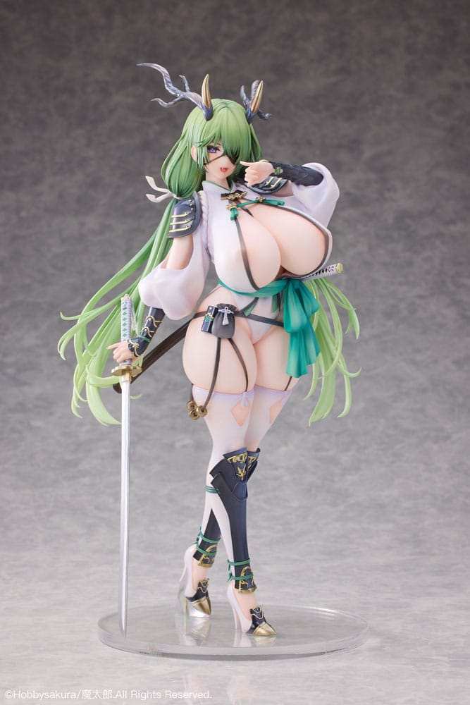 Original Character PVC Statue 1/6 Dokuganryu-chan Illustrated by Mataro Deluxe Edition 30 cm - Smalltinytoystore