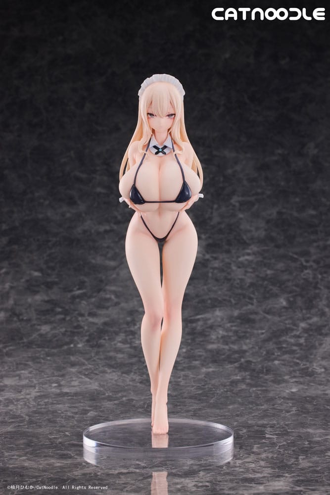 Original Character PVC Statue 1/6 Dosukebe Bikini wo Kitekureru Juujun na Maid-san Illustration by Himuka Yuzuki 27 cm - Smalltinytoystore