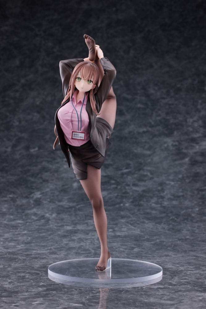 Original Character PVC Statue 1/6 OL-chan Who Doesn't Want to Go to Work Pink Ver. Deluxe Edition 26 cm - Smalltinytoystore