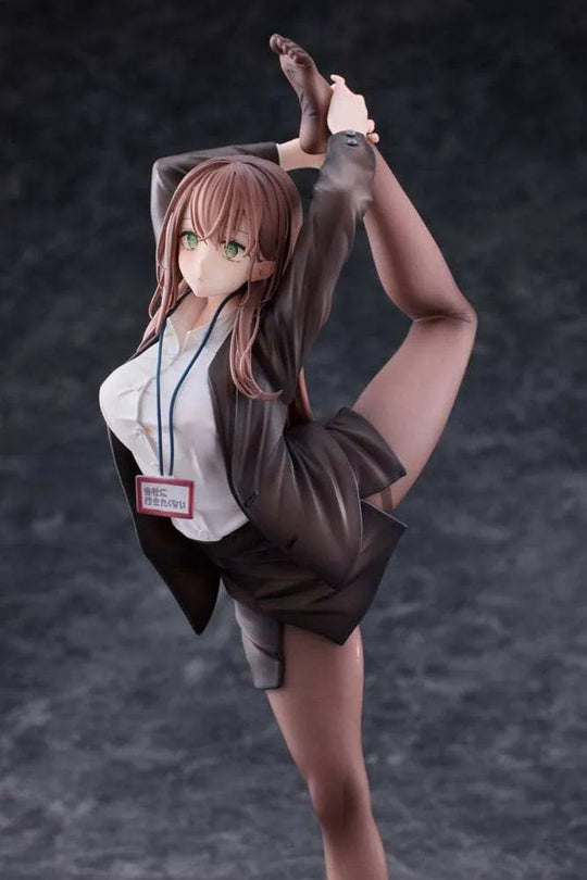 Original Character PVC Statue 1/6 OL-chan Who Doesn't Want to Go to Work White Ver. 26 cm - Smalltinytoystore