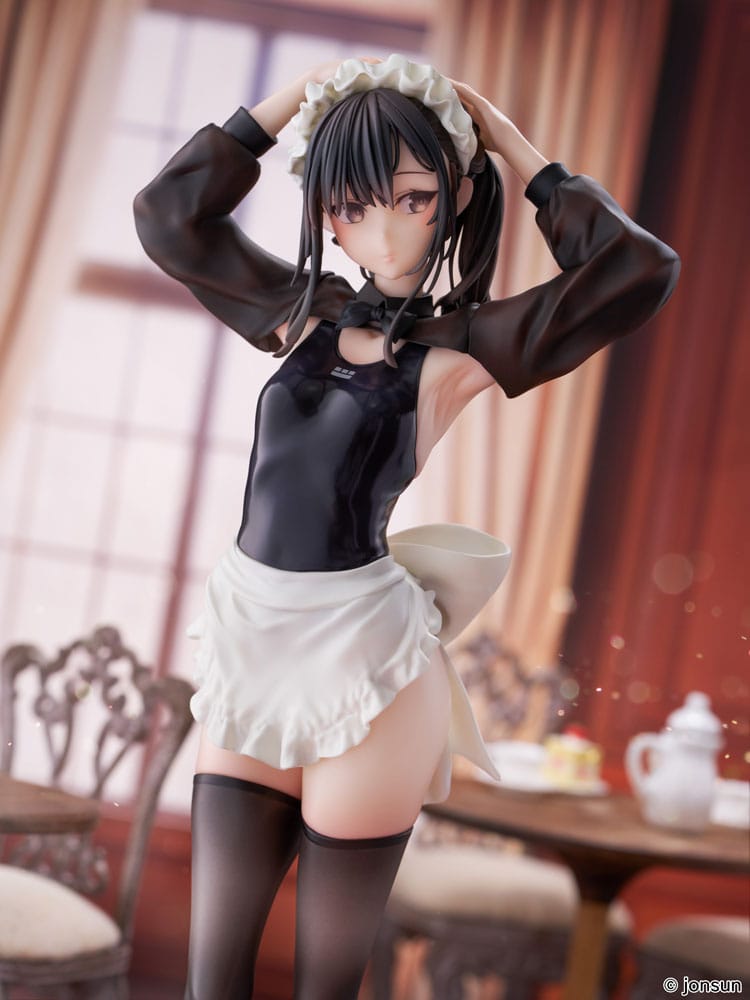 Original Character PVC Statue 1/6 Sakura Shiori Competition Swimsuit Maid 27 cm - Smalltinytoystore
