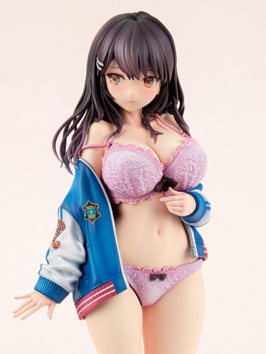 Original Character PVC Statue 1/6 Sukajan Jacket Kanojo wa Cool de Itai! Kyouka Kagura 27 cm - Smalltinytoystore
