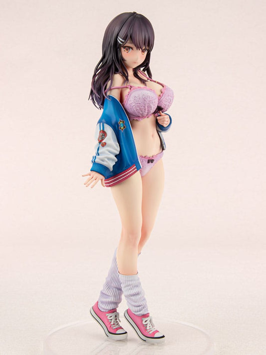 Original Character PVC Statue 1/6 Sukajan Jacket Kanojo wa Cool de Itai! Kyouka Kagura 27 cm - Smalltinytoystore