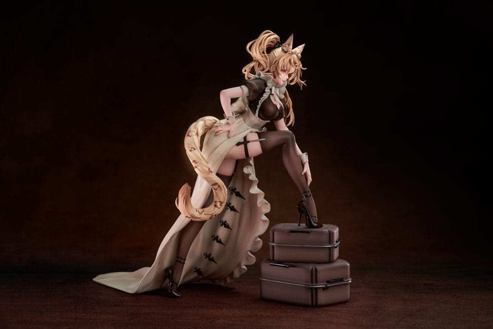 Original Character PVC Statue 1/7 Battle Maid Different Species Leopard Cat Maria 24 cm - Smalltinytoystore