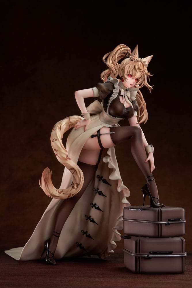 Original Character PVC Statue 1/7 Battle Maid Different Species Leopard Cat Maria 24 cm - Smalltinytoystore