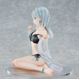 Original Character PVC Statue 1/7 Silver-Haired Girl Sky Blue Morning Special Outfit Ver. by Fuumi Illustration 16 cm - Smalltinytoystore