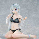 Original Character PVC Statue 1/7 Silver-Haired Girl Sky Blue Morning Special Outfit Ver. by Fuumi Illustration 16 cm - Smalltinytoystore