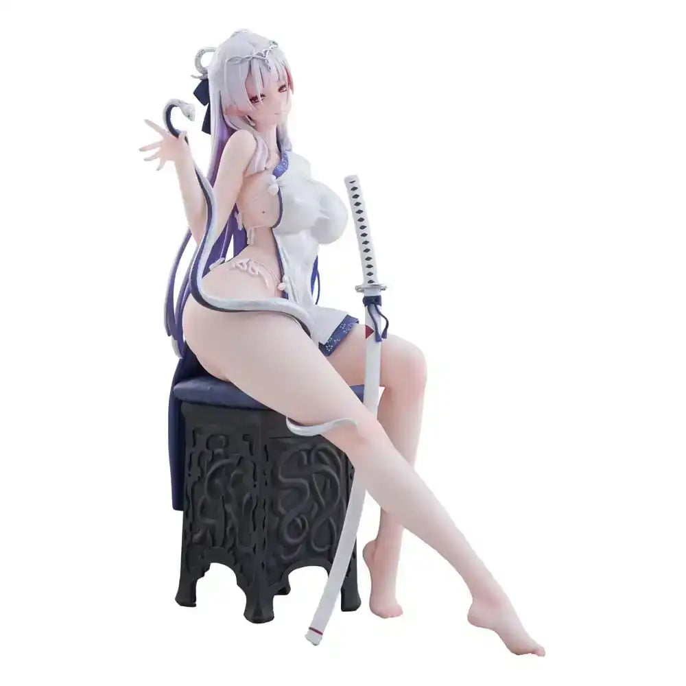 Original Character PVC Statue 1/7 The Color of the Blue - White Snake Deluxe Edition 20 cm - Smalltinytoystore