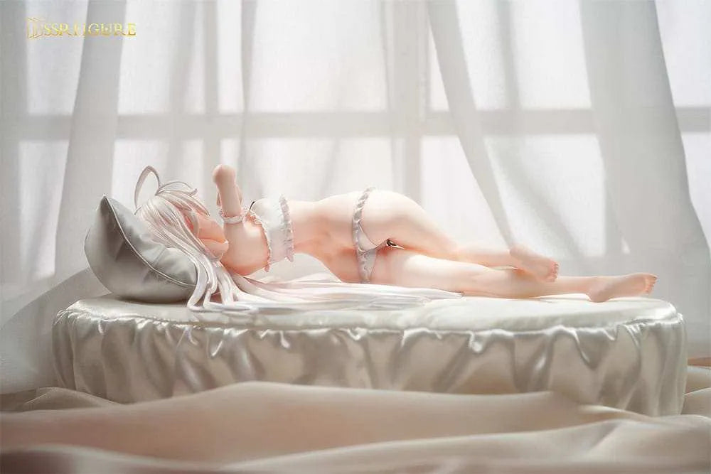 Original Character PVC Statue 1/7 Wakening White Haired-Chan Illustration by Hayashi Kewi 11 cm - Smalltinytoystore