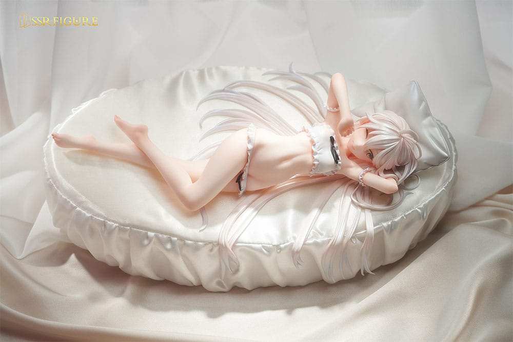 Original Character PVC Statue 1/7 Wakening White Haired-Chan Illustration by Hayashi Kewi 11 cm - Smalltinytoystore