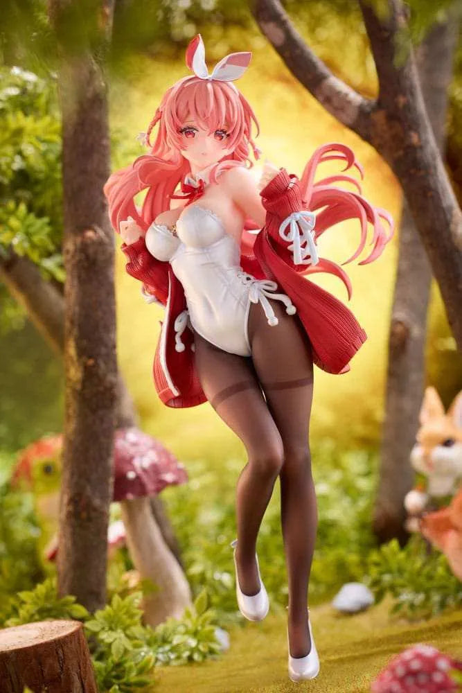 Original Character PVC Statue 1/7 White Rabbit Illustrated by Rosuuri Deluxe Version 24 cm - Smalltinytoystore