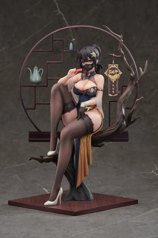 Original Character PVC Statue 1/7 Xiami China Dress Genboku Ver. 26 cm - Smalltinytoystore