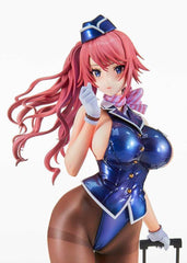 Original Character PVC Statue Tight na Oshigoto Work 3: Cabin Attendant Aya Saionji Antenna Shop Limited Edition 25 cm - Smalltinytoystore