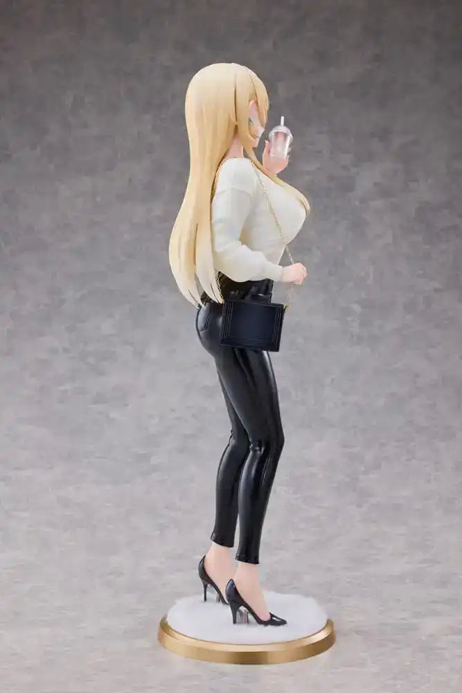 Original Character Statue 1/4 Aoi Koigakubo Illustrated by Fujiko Leather Pants Deluxe Edition 42 cm - Smalltinytoystore