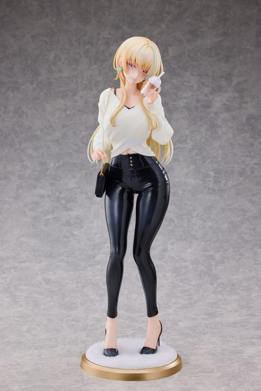 Original Character Statue 1/4 Aoi Koigakubo Illustrated by Fujiko Leather Pants Deluxe Edition 42 cm - Smalltinytoystore