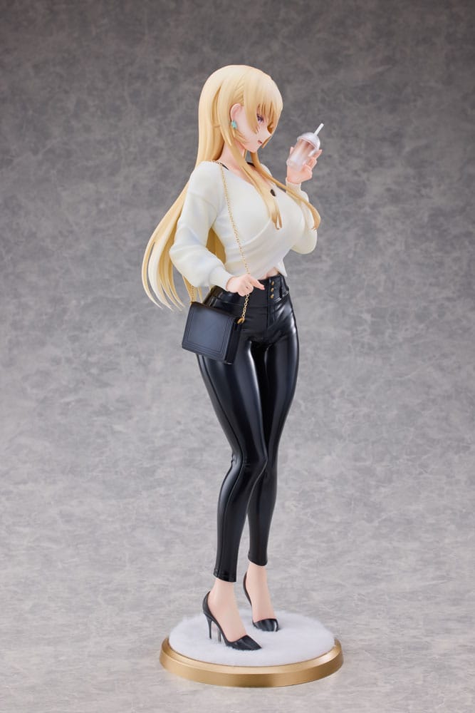 Original Character Statue 1/4 Aoi Koigakubo Illustrated by Fujiko Leather Pants Deluxe Edition 42 cm - Smalltinytoystore