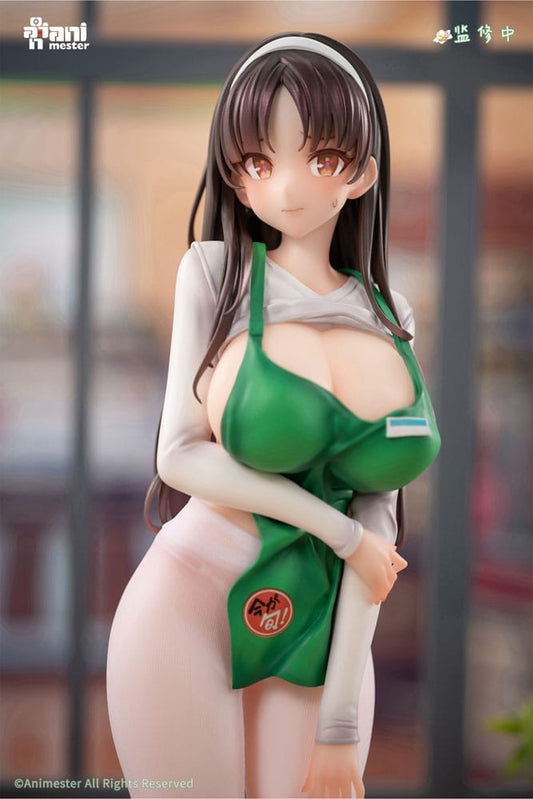 Original Character Statue 1/6 First Business! Mari Hanamiya the Gentle Shop Assistant illustration by POPQN 28 cm - Smalltinytoystore