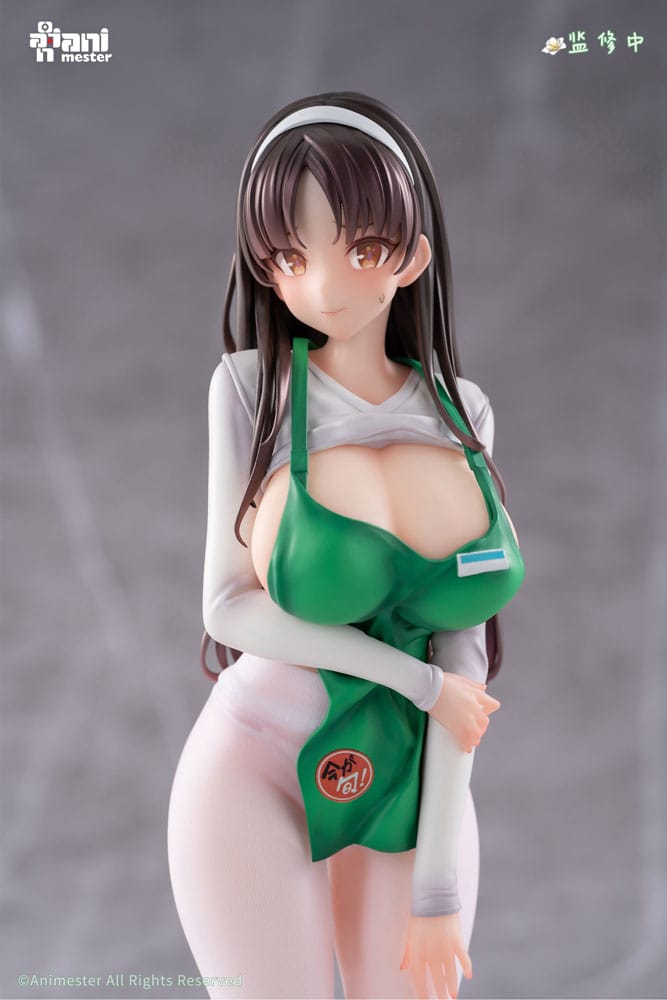 Original Character Statue 1/6 First Business! Mari Hanamiya the Gentle Shop Assistant illustration by POPQN 28 cm - Smalltinytoystore