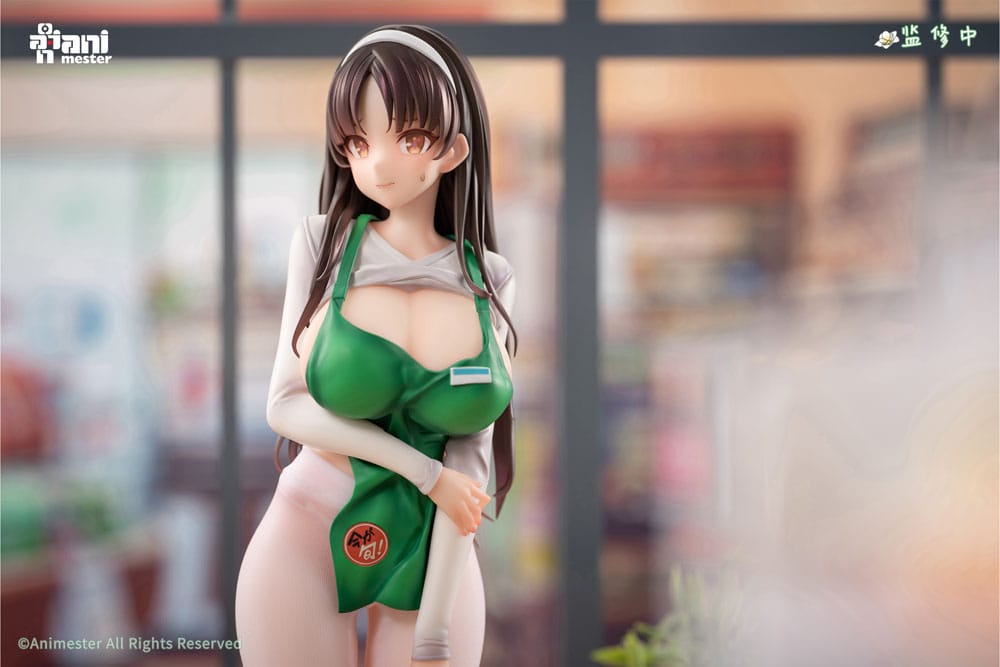 Original Character Statue 1/6 First Business! Mari Hanamiya the Gentle Shop Assistant illustration by POPQN 28 cm - Smalltinytoystore