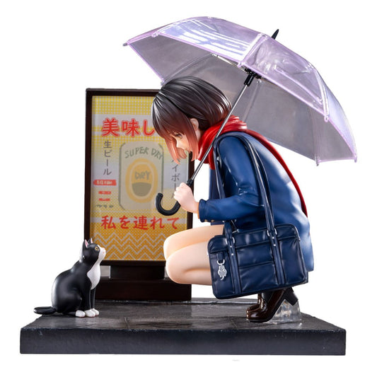 Original Character Statue 1/7 Rainy Day - Meeting Illustrated by Catzz 16 cm - Smalltinytoystore