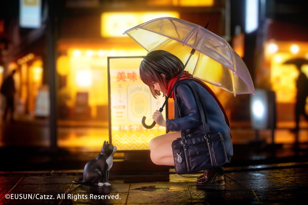 Original Character Statue 1/7 Rainy Day - Meeting Illustrated by Catzz 16 cm - Smalltinytoystore