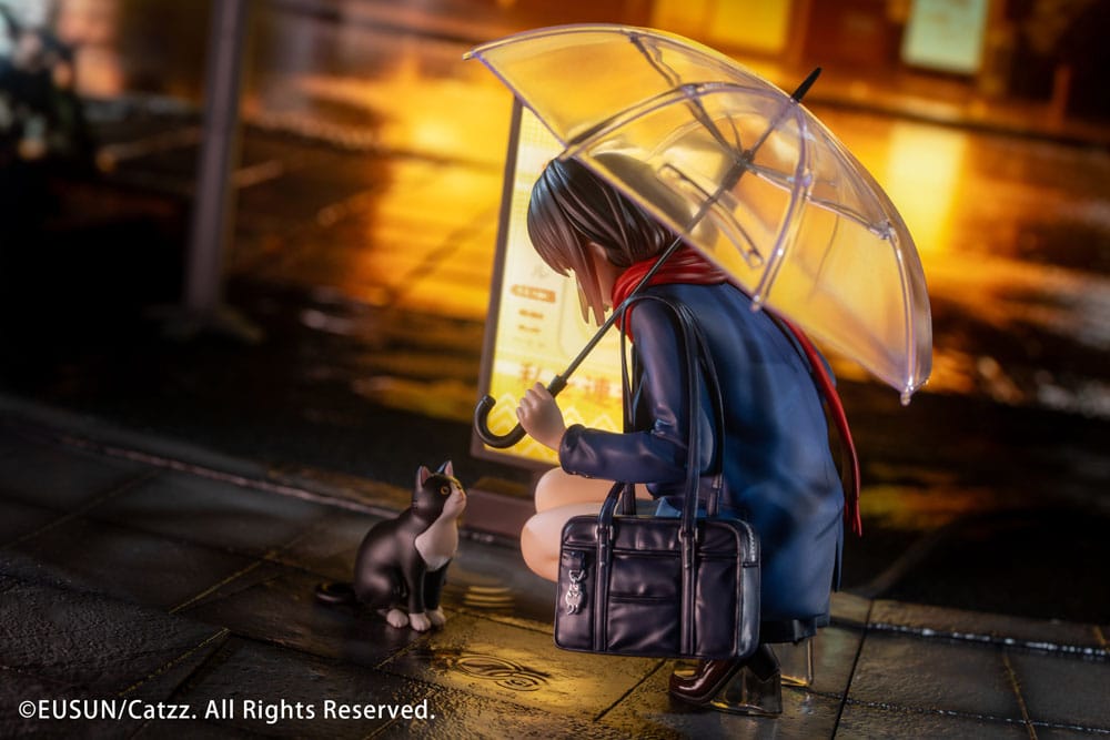 Original Character Statue 1/7 Rainy Day - Meeting Illustrated by Catzz 16 cm - Smalltinytoystore
