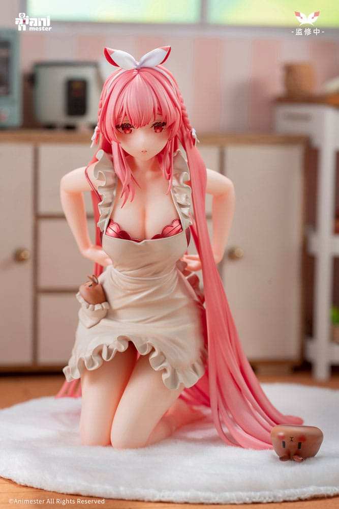 Original Character Statue 1/7 White Rabbit Rosu 16 cm - Smalltinytoystore