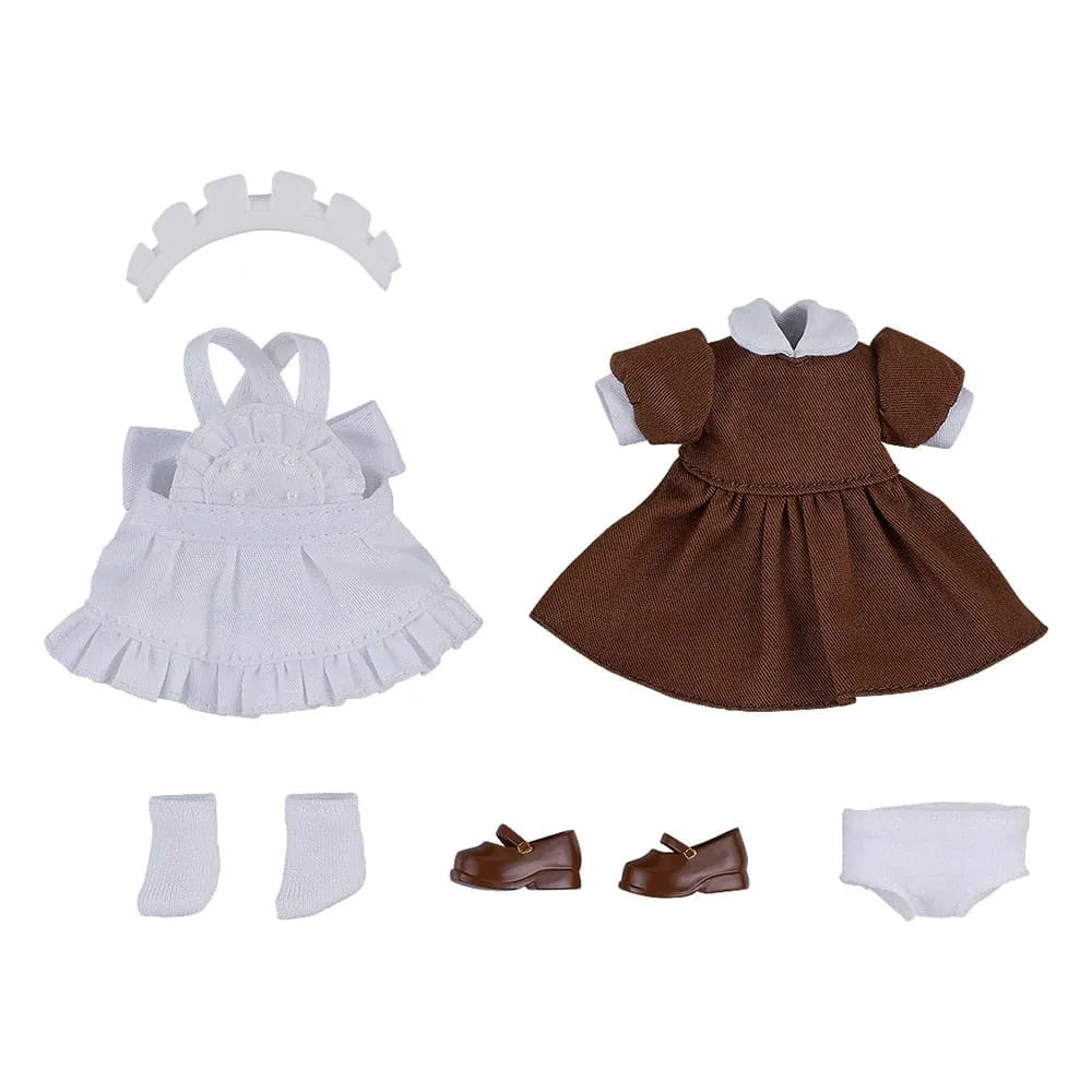 Original Character Zubehör-Set für Nendoroid Doll Actionfiguren Outfit Set: Maid Outfit Mini (Brown) - Smalltinytoystore