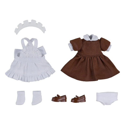 Original Character Zubehör-Set für Nendoroid Doll Actionfiguren Outfit Set: Maid Outfit Mini (Brown) - Smalltinytoystore