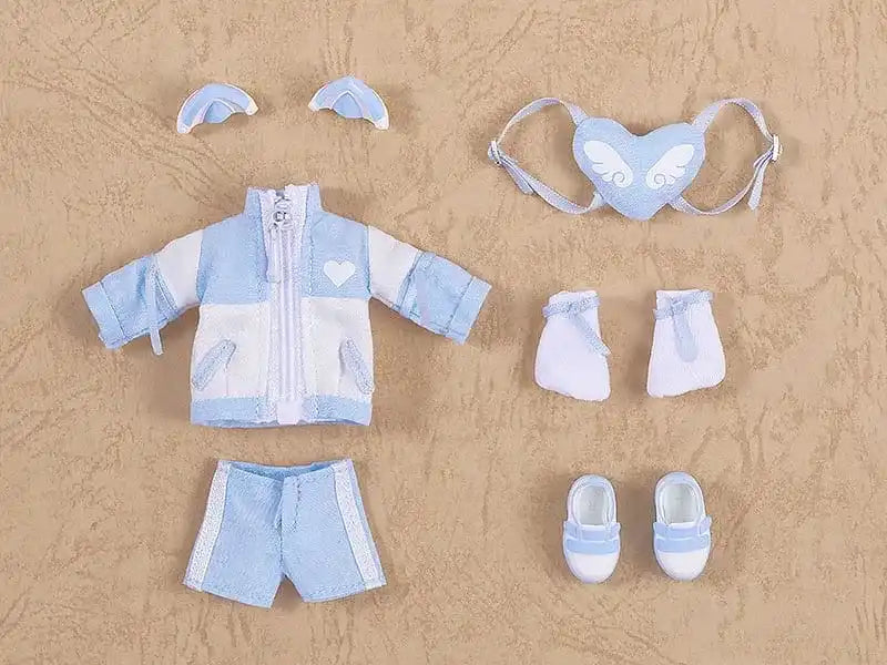 Original Character Zubehör-Set für Nendoroid Doll Actionfiguren Outfit Set: Subculture Fashion Tracksuit (Blue) - Smalltinytoystore