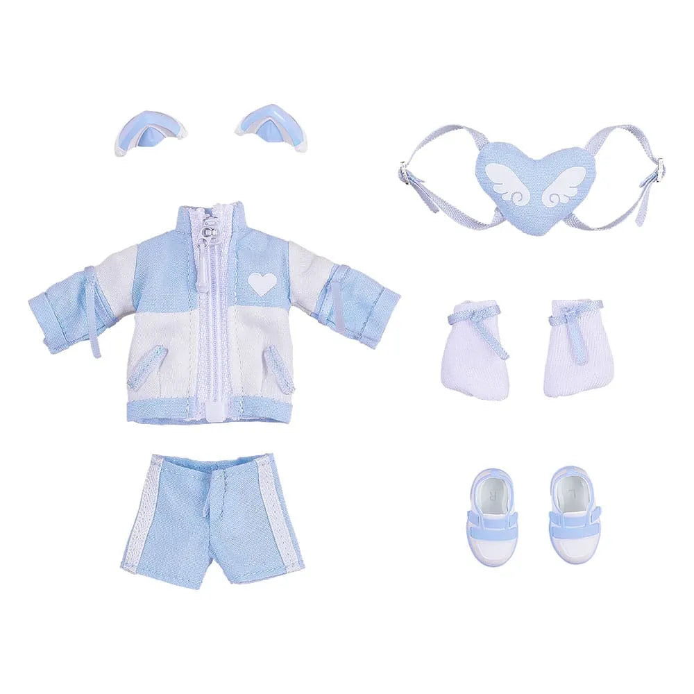Original Character Zubehör-Set für Nendoroid Doll Actionfiguren Outfit Set: Subculture Fashion Tracksuit (Blue) - Smalltinytoystore