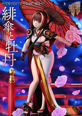 Original Illustration by Fuzichoco Prisma Wing PVC Statue 1/7 Scarlet Umbrella And Peony Deluxe Version 32 cm - Smalltinytoystore