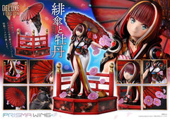 Original Illustration by Fuzichoco Prisma Wing PVC Statue 1/7 Scarlet Umbrella And Peony Deluxe Version 32 cm - Smalltinytoystore