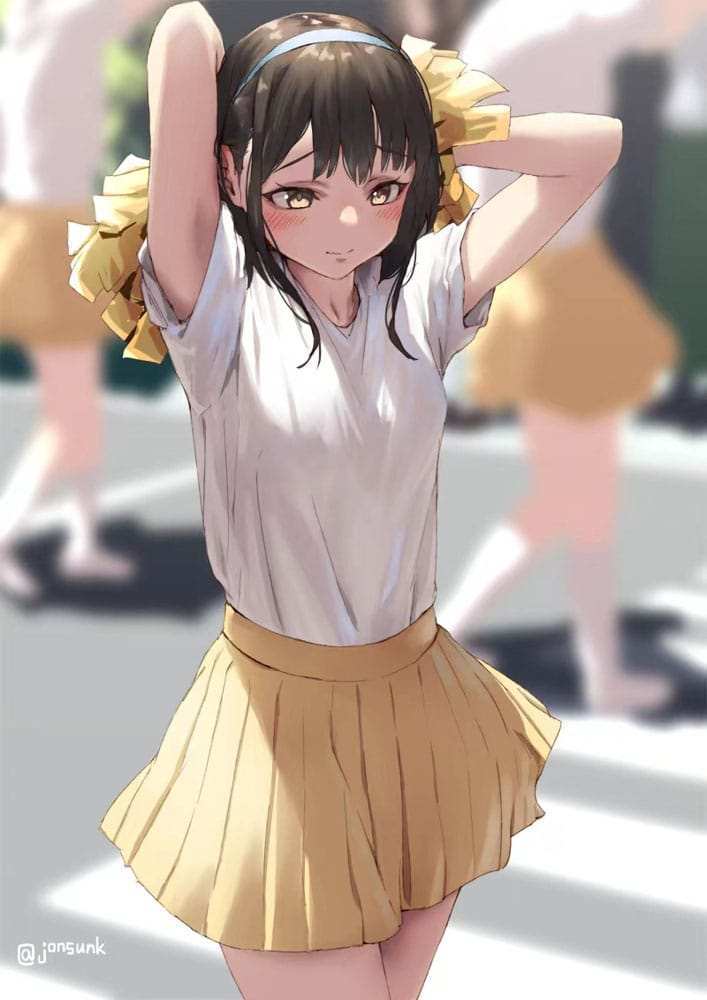 Original Illustration PVC Statue 1/6 Cheerleader Misaki Illustrated by Jonsun Limited Edition 25 cm - Smalltinytoystore