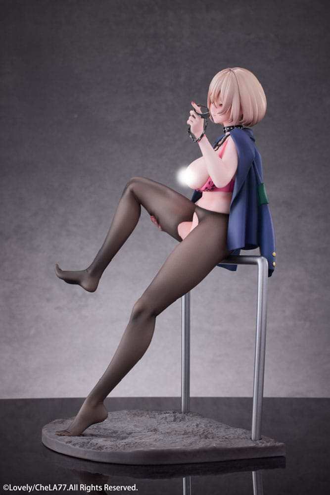 Original Illustration PVC Statue 1/6 Naughty Police Woman Illustration by CheLA77 DX Edition 24 cm - Smalltinytoystore