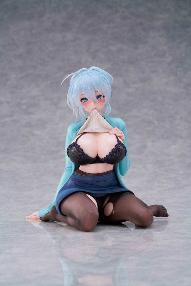 Original Illustration Statue 1/6 Snow Woman Yukino Mifuyu Sitting Yukino 23 cm - Smalltinytoystore