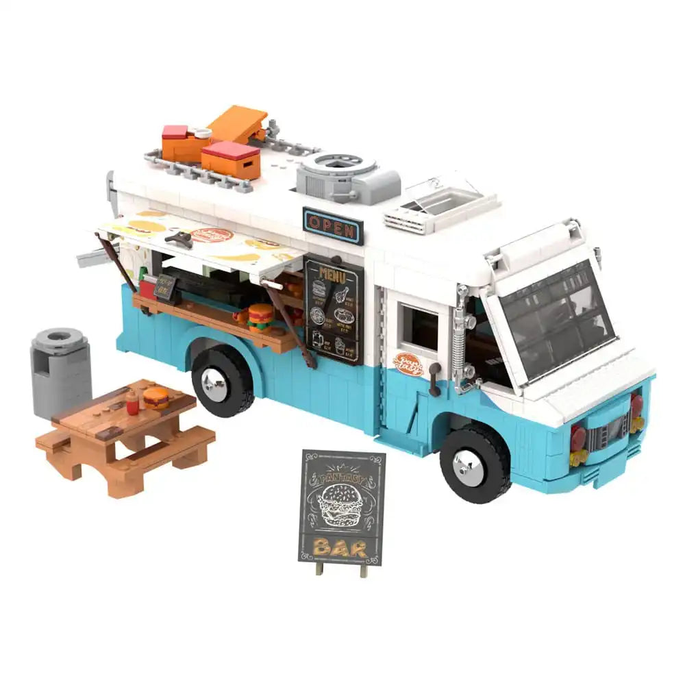 Original-Joyside Series Bauset Retro Food Truck 19 cm - Smalltinytoystore