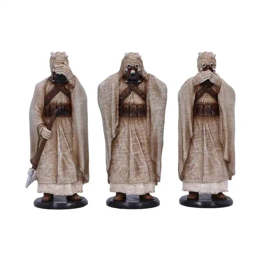 Original Stormtrooper Statue Three Wise Tusken Raiders 14 cm