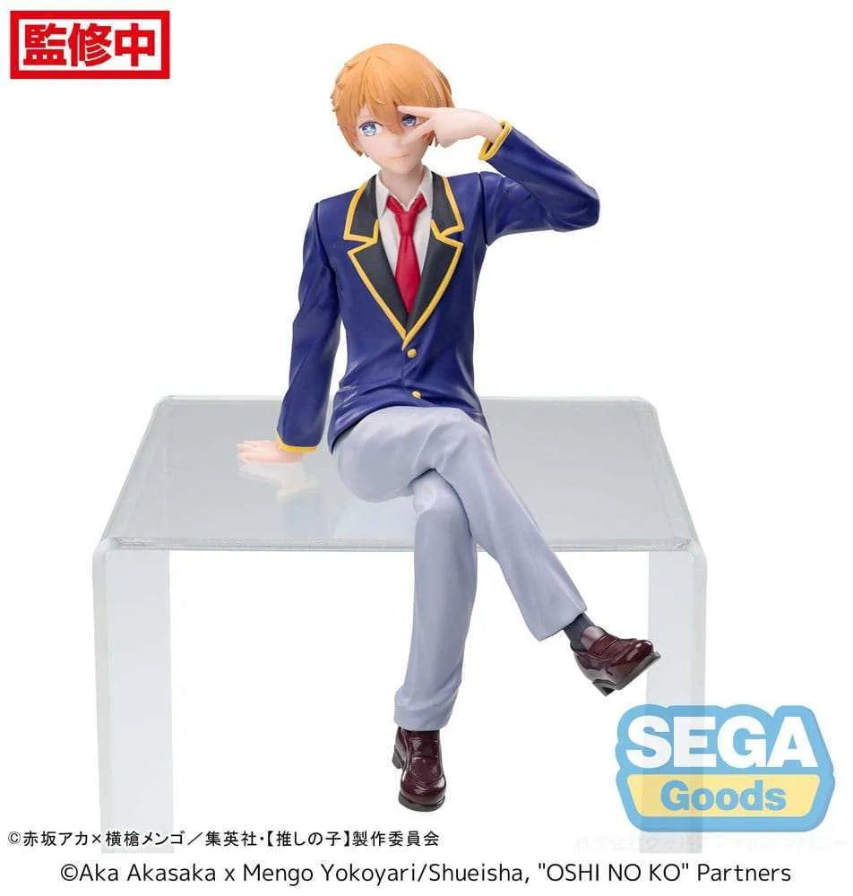 Oshi No Ko PM Perching PVC Statue Aqua Uniform 14 cm - Smalltinytoystore