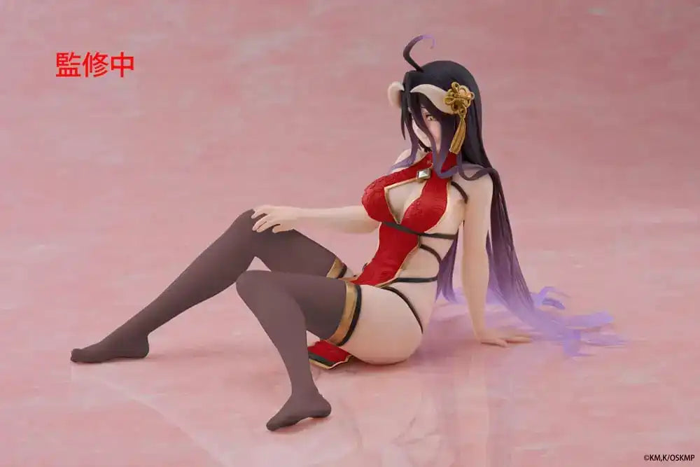 Overlord PVC Statue Desktop Cute Figure Albedo Chinese Dress Ver. Renewal 13 cm - Smalltinytoystore