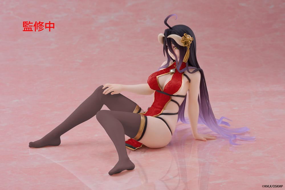 Overlord PVC Statue Desktop Cute Figure Albedo Chinese Dress Ver. Renewal 13 cm - Smalltinytoystore