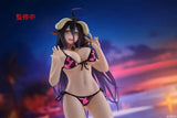 Overlord PVC Statue Desktop Cute Figure Albedo Cow-Print Swimsuit Ver. Renewal 13 cm