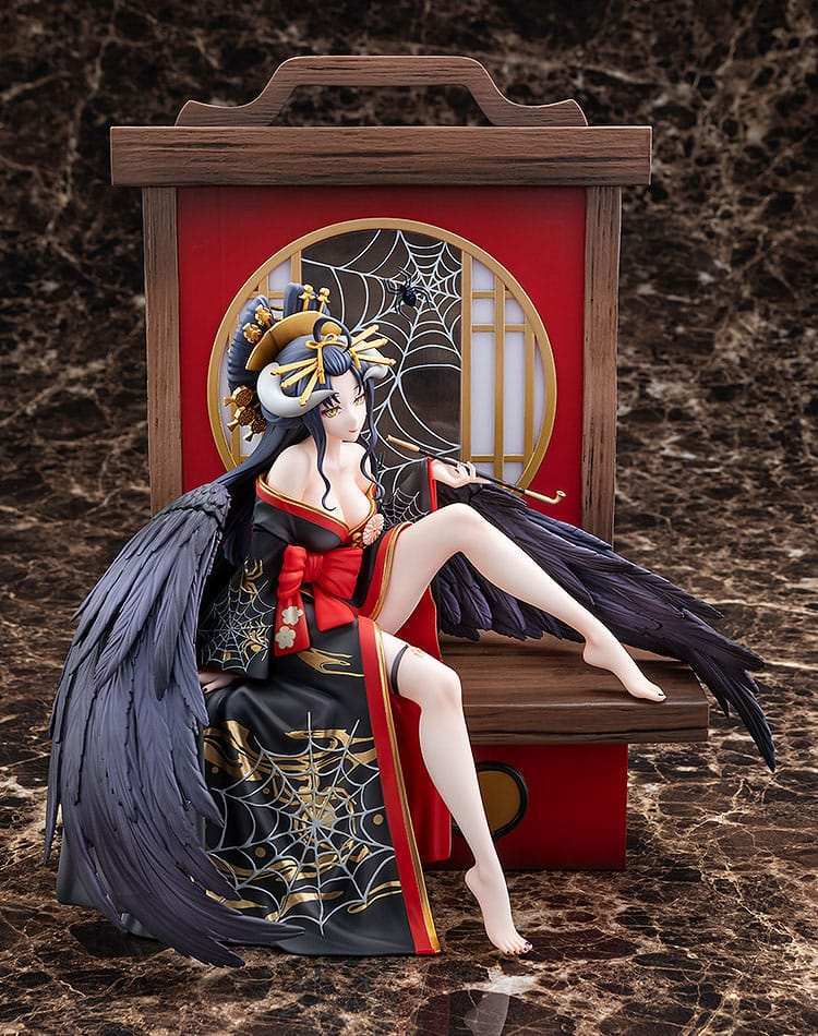 Overlord Statue 1/7 Albedo Splendid Kimono Ver. 27 cm - Smalltinytoystore