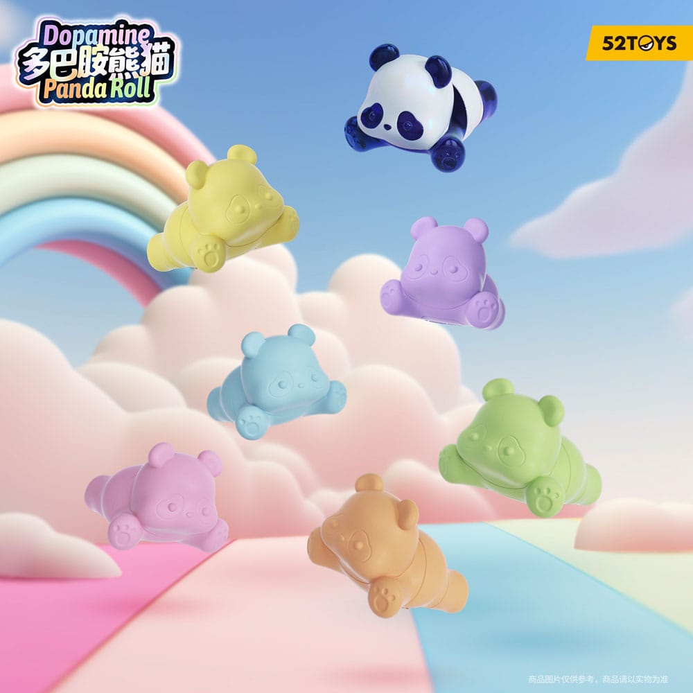 Panda Roll Blind Box Figuren Sortiment Dopamine Pandas 3 cm (6) - Smalltinytoystore
