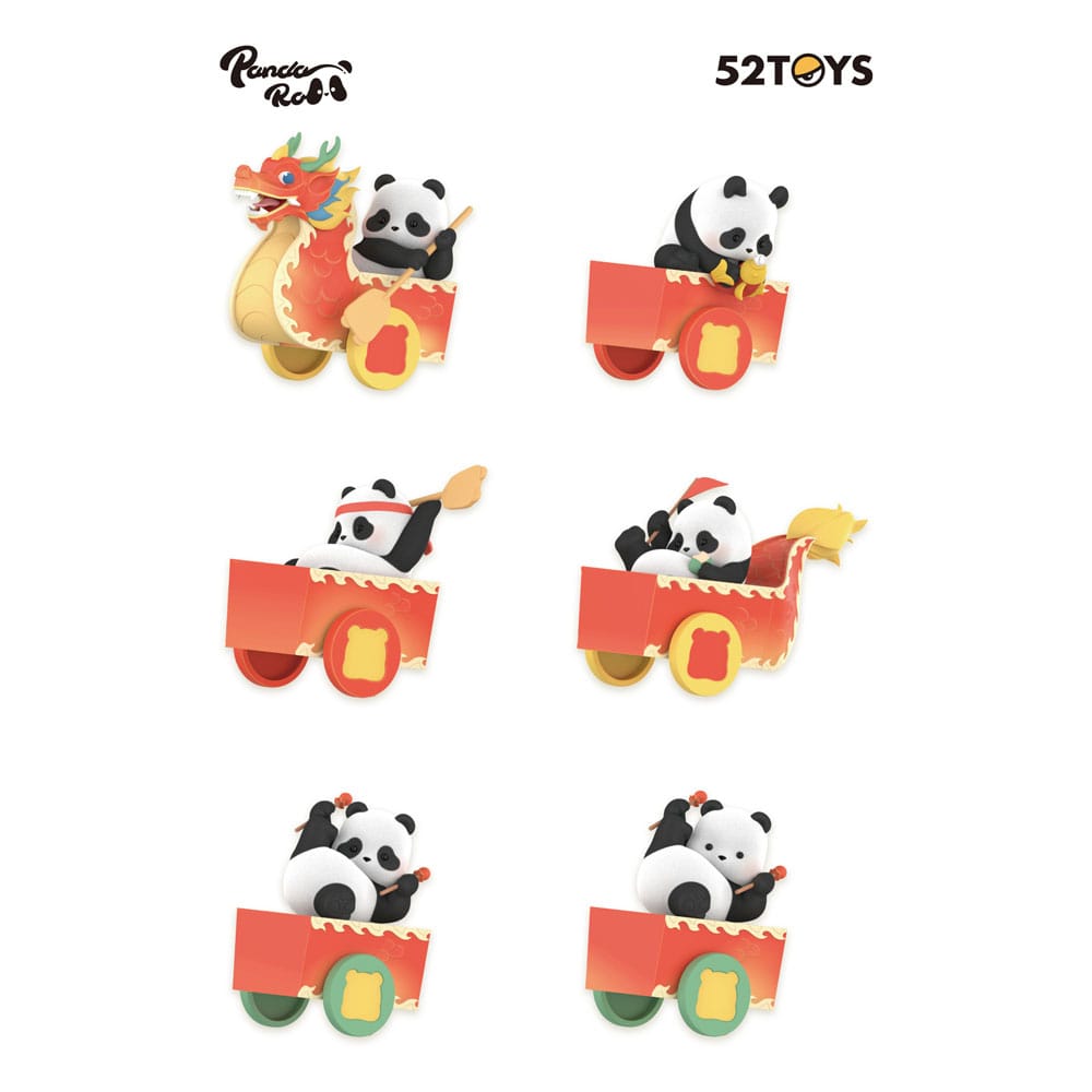 Panda Roll Blind Box Figuren Sortiment Dragon Boat Racing 10 cm (4) - Smalltinytoystore