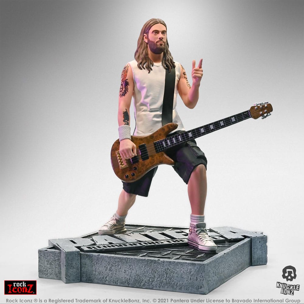 Pantera Rock Iconz Statue Rex Brown (Reinventing the Steel) 22 cm - Smalltinytoystore