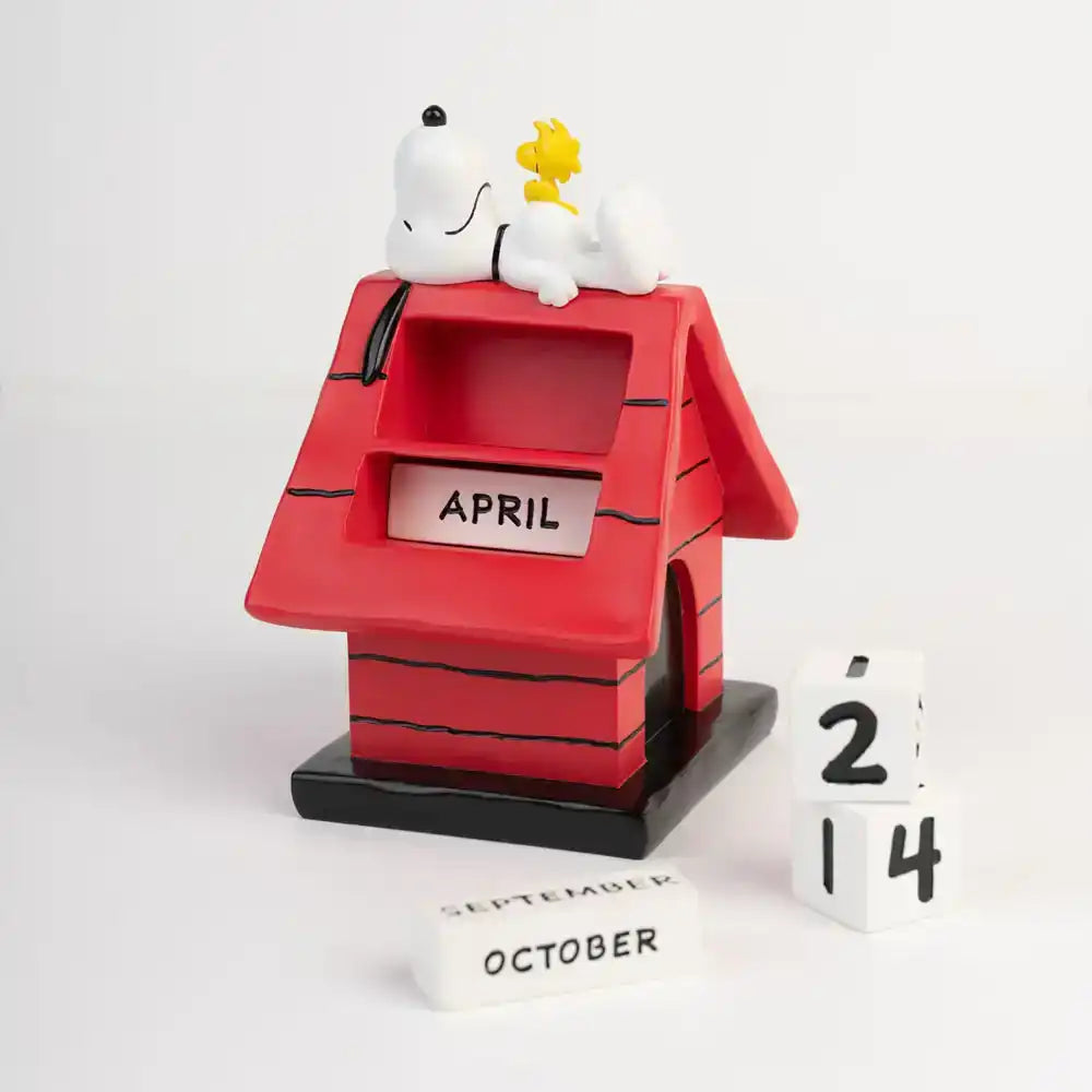 Peanuts 3D Ewiger Kalender Snoopy Hundehütte
