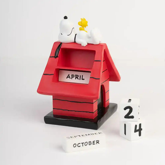 Peanuts 3D Ewiger Kalender Snoopy Hundehütte