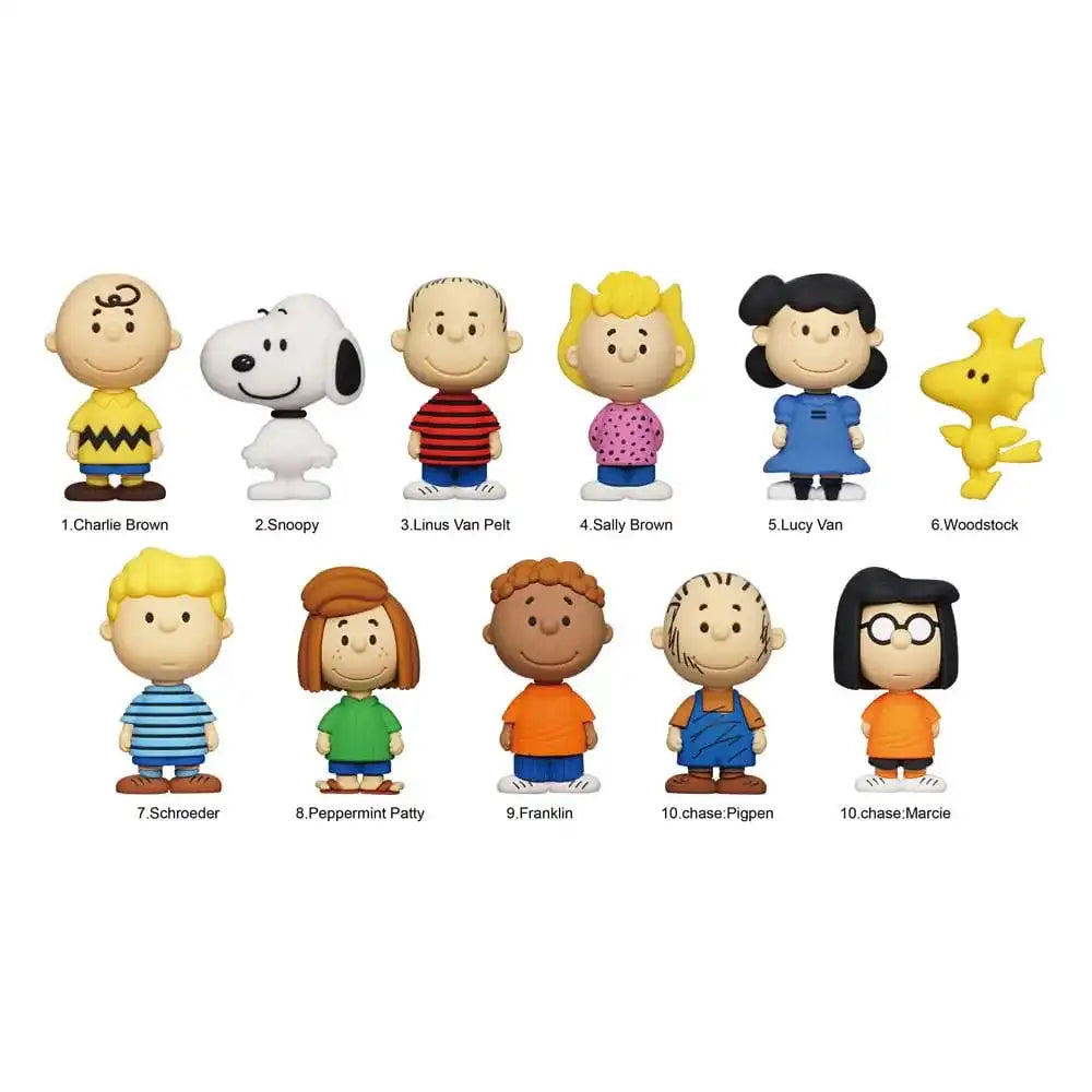 Peanuts 3D PVC-Taschenanhänger Snoopy Series 1 Display (24) - Smalltinytoystore